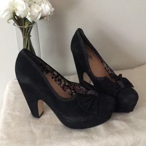 Bow Detail Platform Shoes
